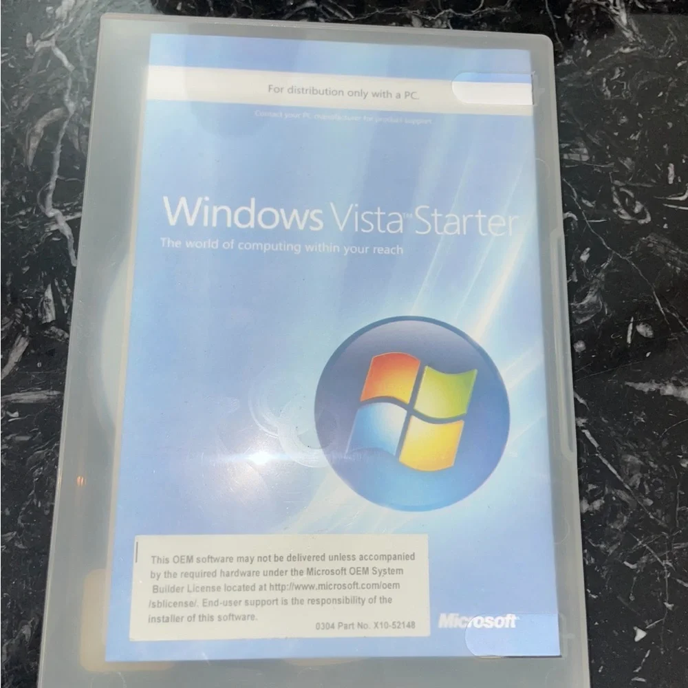 Microsoft Windows Vista Starter rare new
